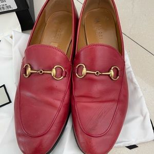 Womens gucci red shoes